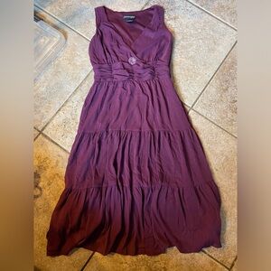 Jonathan Martin Strapless Plum Dress